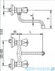 KFA STANDARD Bateria zlewozmywakowa ścienna 300-410-00
